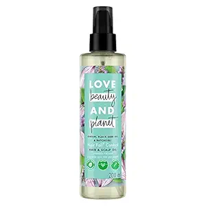 Love Beauty & Planet Onion Black Seed & Patchouli Hair Oil, 200ml