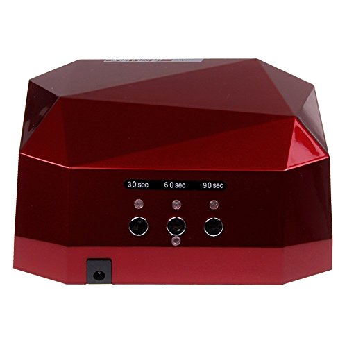 Nail Dryers,Acelectronic® 36W CCFL & LED Nail Art Lamp Dryer Gel Polish Nail Art Curing Nails With Timer (Red)