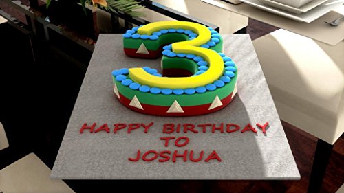 EURO TINS Gro? Zahlen-Backform DREI (3) f?r Geburtstag, Jubil?um (Gr??e 36 x 25 cm ? 7,5 cm tief) - 6