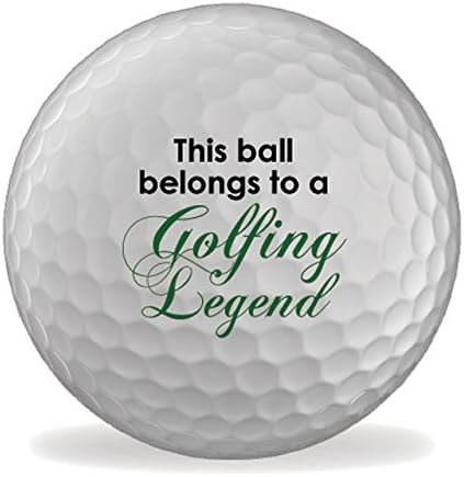 Golfing Legend 6 X Printed Golf Balls