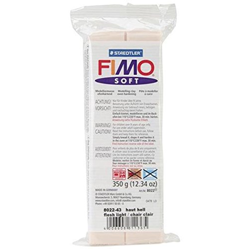 Modelliermasse Fimo soft haut hell, 350g, Großblock