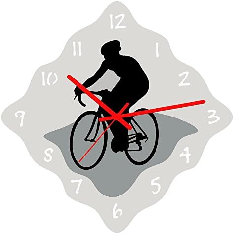 Enjoy Your Time Cycling Theme Wall Clock 32cm (e9606cyc)