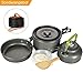 Produktbild NAVESTAR Camping Kochgeschirr Set, Tragbar Campinggeschirr, Leichte Kochtopf Set mit Kochtopf, Pfanne, Kanne für 1-3 Personen, Outdoor, Reise, Wandern, Camping