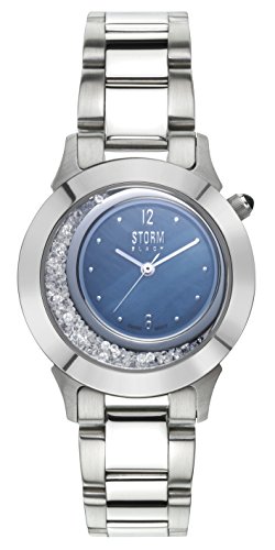 STORM Damen Datum klassisch Quarz Uhr mit Edelstahl Armband 47151/BK