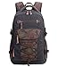 Produktbild Onyorhan Schulrucksack Canvas Rucksack Reiserucksack Schulranzen Casual Daypack Uni Schultaschen für Herren Jungen passt 15 Zoll Laptop (6108schwarz)