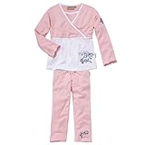 Hochwertiger und kuschelweicher langarm Kinder-Pyjama aus supergekämmter Baumwolle (5% Elasthan-Anteil)