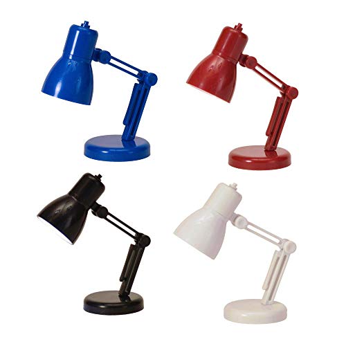 Preisvergleich Produktbild trendaffe Mini Schreibtischlampe mit LED - Miniatur Leselampe Leseleuchte Urlaubsleuchte