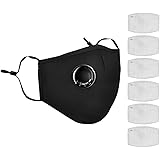 Yugan N99 Anti Pollution Reusable and Washable Face Masks with Replaceable N99 Filters, Unisex, With Valve: 