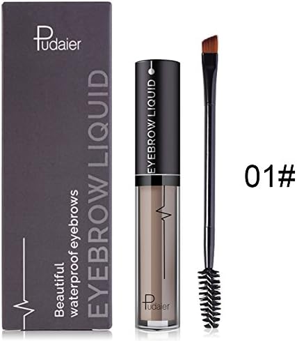 Goldboom Eyebrow Pencil & Brush Makeup Kit Waterproof Long-lasting Liquid Eyebrow Pencil 4 Colors