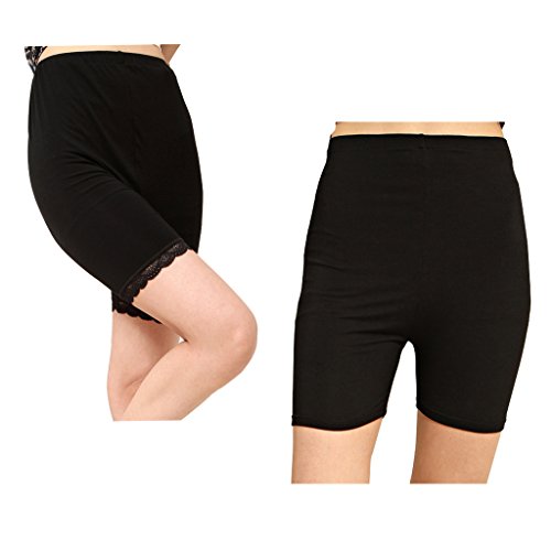 Liang Rou Maternity Ultra Thin Stretch Short Leggings 2-Pack