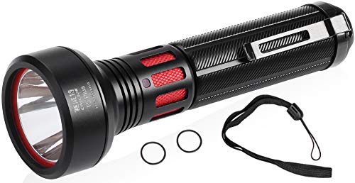 Mini Torcia Led Alta Potenza Super Luminoso 900 Lumen Lunga Distanza 365m Subacquea IPX8 led torcia Potente Torce Portatili Lampada Torcia Campeggio Esterno Lanterne Torcia 18650 CR123A no Batteria