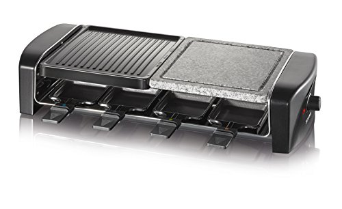 Severin RG 9640 Raclette-Grill mit Naturgrillstein, schwarz - 2