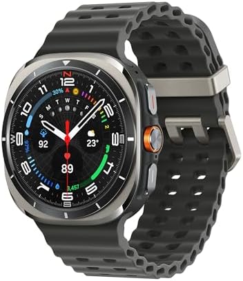 Samsung Galaxy Watch Ultra 2025 (Titanium Silver, LTE, 47mm) Smartwatch Galaxy AI, Design Resistente agli Urti, Batteria a Lunga Durata, Cassa in Titanio di Grado Aerospaziale [Versione Italiana]