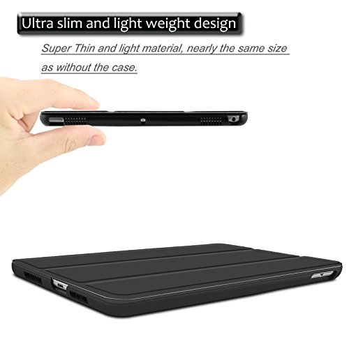 iPad Pro 10,5 Hülle, Infiland Ultra Smart Slim Lightweight Schutzhülle Cover für Apple Neu iPad Pro 10,5″ Display 2017(mit Auto Schlaf / Wach Funktion)(Schwarz) - 5
