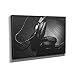 Produktbild Nerdinger Headphones - Kunstdruck auf Leinwand (60x40 cm) zum Verschönern Ihrer Wohnung. Verschiedene Formate auf Echtholzrahmen. Höchste Qualität.