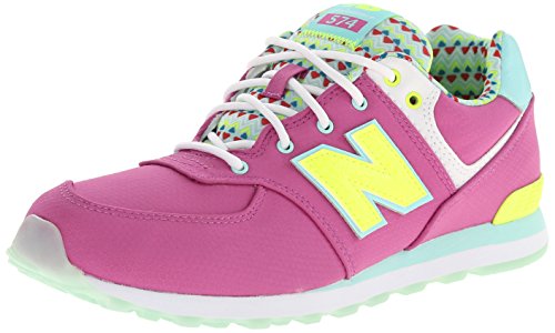 Preisvergleich Produktbild New Balance Youths Classics Fuchsia Textile Trainers 39 EU