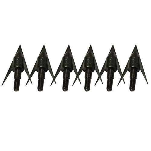 JIEXI HWYP120 Grian Bow Fishing Arrow Heads Arrow Points for Fish Hunting Pack of 6