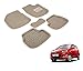 Auto Hub Premium 3D Car Mats For Hyundai i20 - Beige RS.899.00