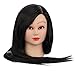 Hairdressing 50% Black Professional Real Hair 24 Inch,CoastaCloud Training Mannequin Head Hairdresser Human Hair with Clamp