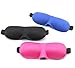 Produktbild erioctry Sleep Speedo leichter 3D-Soft bequemer Verstellbarer Kopf Gurt Augenmaske Augenklappe mit konturierte Form für Reise Taucherbrille Schichtarbeit
