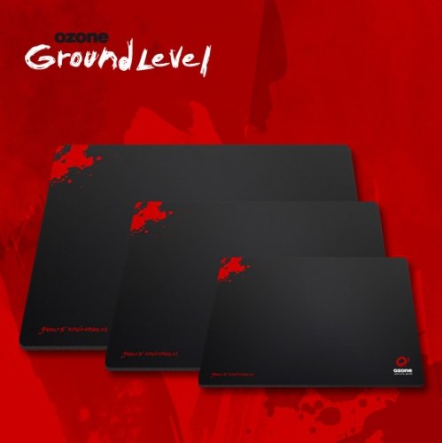 Ozone Ground Level S - Alfombrilla de rat  n  249 g  PC   negro y rojo