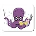 Price comparison product image Mouse Pads Animal of Octopus Chemistry Teacher Holding Book Microscope Chemicals White Board and Stick Cartoon Mouse Pad