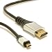 Produktbild m-one Pro, Metall endet, 2 Meter lang (1,8 m) Micro HDMI zu Standard HDMI Video Kabel für - Fujifilm X100T - Digital kamera