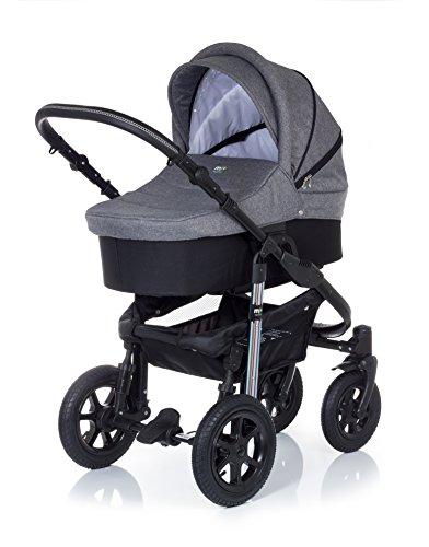 My Junior+® Miyo 3in1 Kombikinderwagen Komplettset bis zum 4.Lebensjahr—3 Years Guarantee—+Autositz (11-Teile-Megaset) Premium Kinderwagen - 8