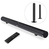 Soundbar TV Speaker, SZSMD Sound Bar Wired and Wireless Bluetooth Speaker, Surround HD Audio Stereo Home Cinema Speaker Support RCA/AUX/USB/Bluetooth
