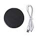 Produktbild Wireless Charger Pad, Asnlove Qi Wireless Charger mit Quick Charger Motus Charging Pad für Samsung Note8, Galaxy 8, Galaxy 8 plus, Galaxy S7, S7edge, S8, S8Plus, Note 4, Note5, Note 8, S6Edge, Huawei P10, P10 Lite, P9 Lite, Schwarz