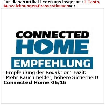 VisorTech Drahtlos vernetzbarer Funk-Rauchwarnmelder RWM-450.f, 4er-Set - 3
