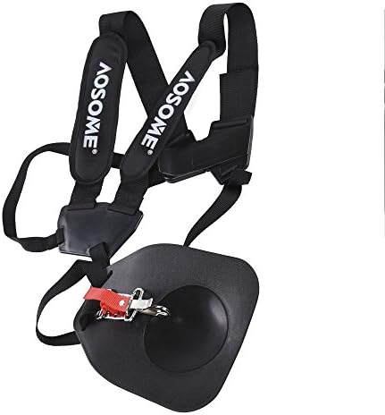 Allforlife Strimmer Shoulder Harness Strap For Brush Cutter &amp; Trimmer with Carry Hook,Professional Harness for Supporting Brushcutter while Trimming