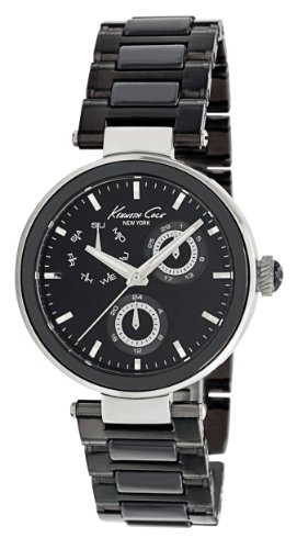 Kenneth Cole Ladies Black Ceramic Bracelet Watch Kc4729