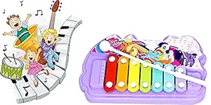 Glan Piano / Keyboard Musical Toys for Babies Yellow Small Piano for Kids Birthday Return Gift Item