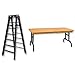 Produktbild 6 Black Folding Ladder & Brown Breakaway Table - Wrestling Figure Accessories (For WWE/TNA Action Figures) by The Wrestling Stall