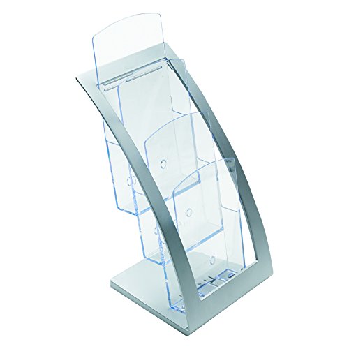 Deflect-o - Soporte para folletos color plateado 33x15 5x17cm reviews Deflect-o - Soporte para folletos color plateado 33x15 5x17cm
