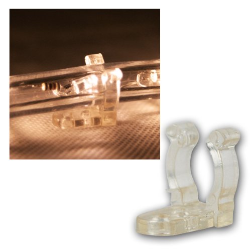 Rubberlight - Lichtschlauch Befestigungs-Clips - 25 Stück