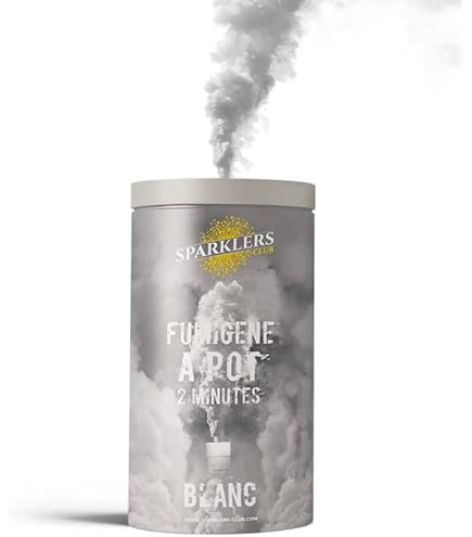 Fumigène En Pot 1 Minute Blanc - Fumée Dense Sol Allumage Mèche - Catégorie F1 Événement