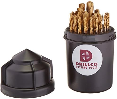 Drillco 450TW29 29Pc Tin Tipped Drill Set 1/16-1/2 by 64Ths Drill Pal