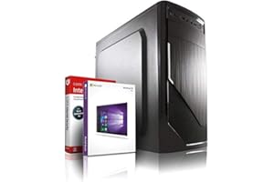 SHINOBEE Ryzen5 Office Multimedia PC mit 3 Jahren Garantie! AMD Ryzen5 1600 12-Thread Prozessor, 3.6 GHz | 16GB DDR4 | 256GB SSD | 1TB | Geforce GT210 | DVD±RW | USB3 | Win10 | WLAN | MS Office | #6363