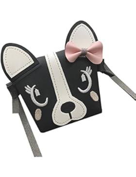Resplend Kinder Mini Umhängetasche Süße Tier Bowknot Umhängetasche Shar Pei Hunde Schulter Messenger Bag Handtasche...