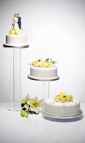 Banana Three Position Cake Display Stand - Clear acrylic