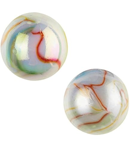 Kim’Play – Lot De 2 Billes Géantes Mammouth 50 Mm – Billes En Verre – 1 Mammouth, 1 Perroquet