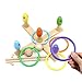 Rolimate 3 in 1 Preschool Educational Early Development Wooden Magnetic Bath Fishing + Ring Toss+ Blowing Game, Birthday Gift Toys for age 3 4 5 Year Old Kid Children Baby Toddler Boy Girl Magnet Toy