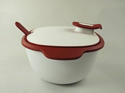 TUPPERWARE Thermo-Duo 3,25 L rot weiß + Servierlöffel Warmie Tups Iso-Duo 14867 - 3