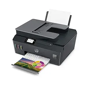 HP Smart Tank 530 Dual Band WiFi Colour Printer with ADF, Scanner and Copier for Home/Office, High Capacity Tank (18000 Black and 8000 Colour) with Automatic Ink Sensor, 35 Sheet ADF