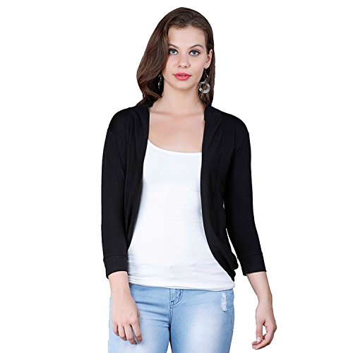 Smartees Viscose & Lycra 3/4 Sleeves Shrugs for Women Party Wear RS.299 (70.00% Off) - Amazon