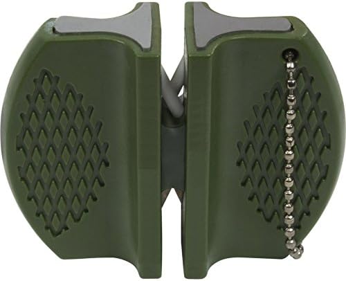 Aistuo Two-Step Knife sharpener--For 2 Different Sharpening Systems／affute couteau (Green)