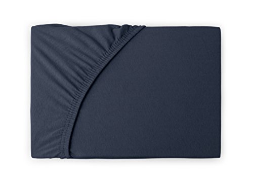 Jersey Spannbetttuch in unseren besten Farben aus 100% Baumwolle – in 5 Größen erhältlich, 200-220 x 200 cm, anthrazit - 2