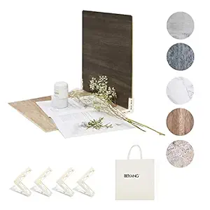 5 PCS Boards Photo Backdrop for Flat Lay, Food Photography Background 16x16 Inch, BEIYANG